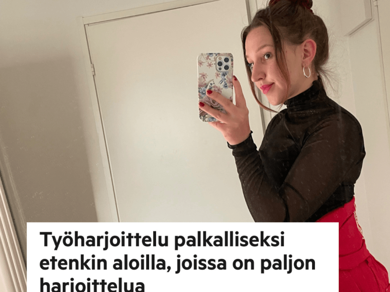 Työharjoittelut palkallisiksi tutkinnoissa, joissa erityisen paljon pakollisia työharjoitteluita